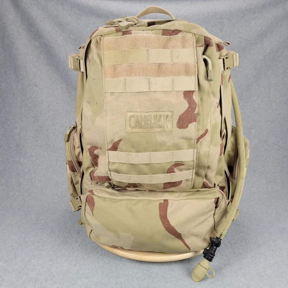 CamelBak Maximum Gear Tactical Backpack Mens XL Desert Camo Hydration Pack MOLLE